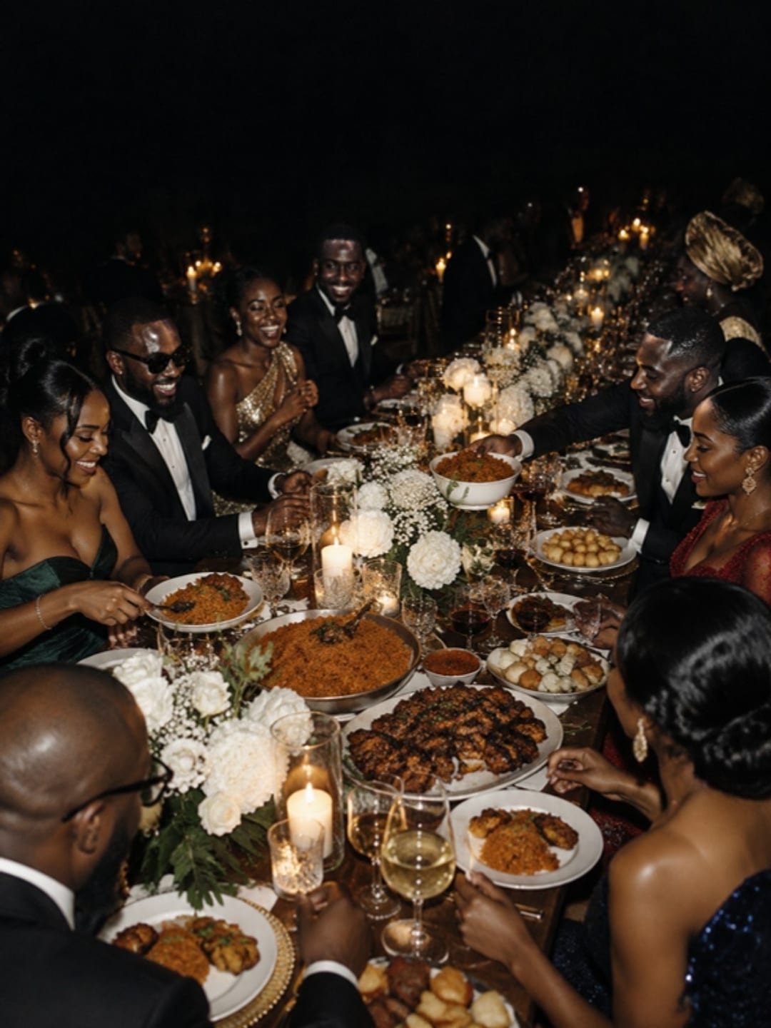 Dinner by candlelight
